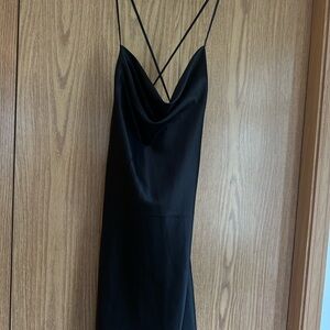 Elegant Black Slip Dress